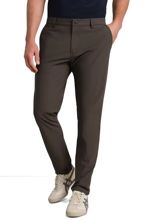 Rhone Commuter Slim Fit Pants in Cafe Noir at Nordstrom, Size 32 | Nordstrom