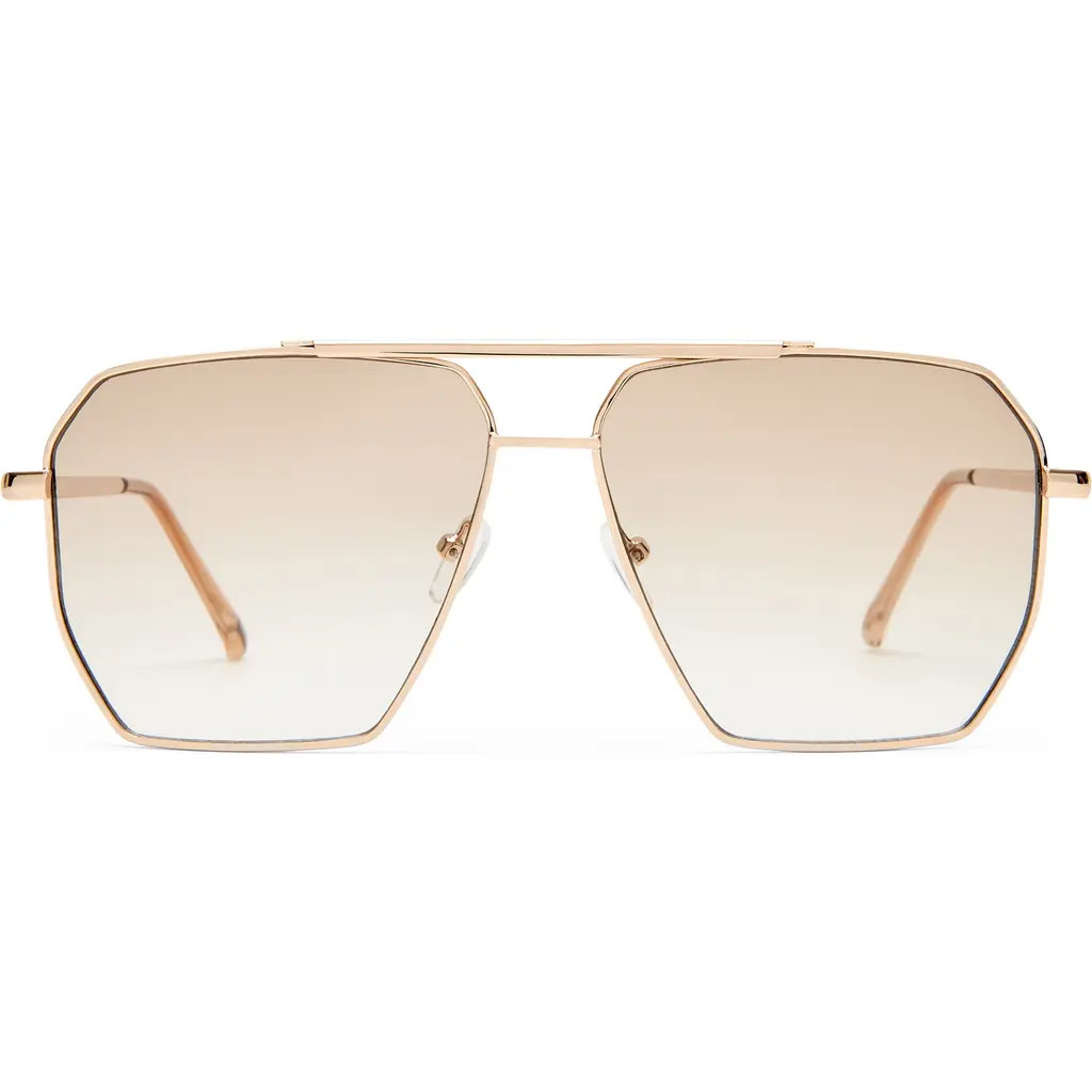 AIRE Asteroide 60mm Square Sunglasses in Gold at Nordstrom | Nordstrom
