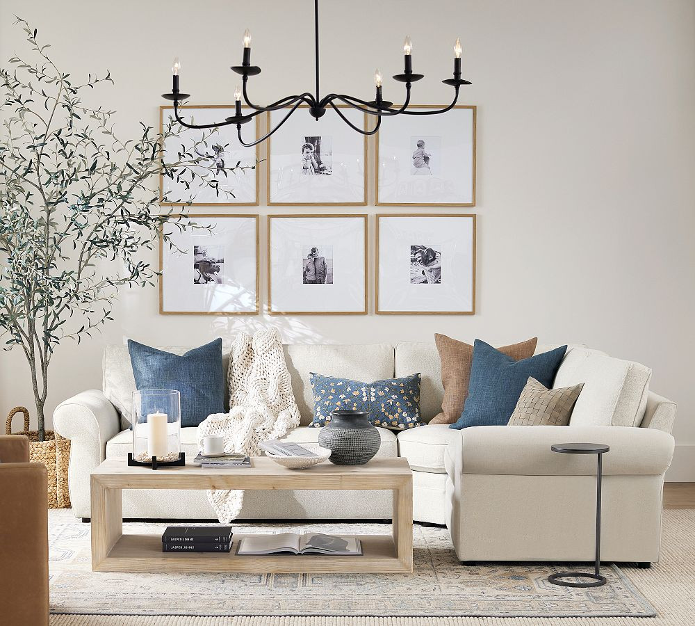 Pearce Roll Arm 3-Piece Wedge Sectional (122"–130") | Pottery Barn (US)