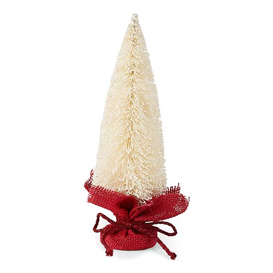 North Pole Trading Co. North Pole Village Sisal Flocked Christmas Tabletop Tree Collection | JCPenney