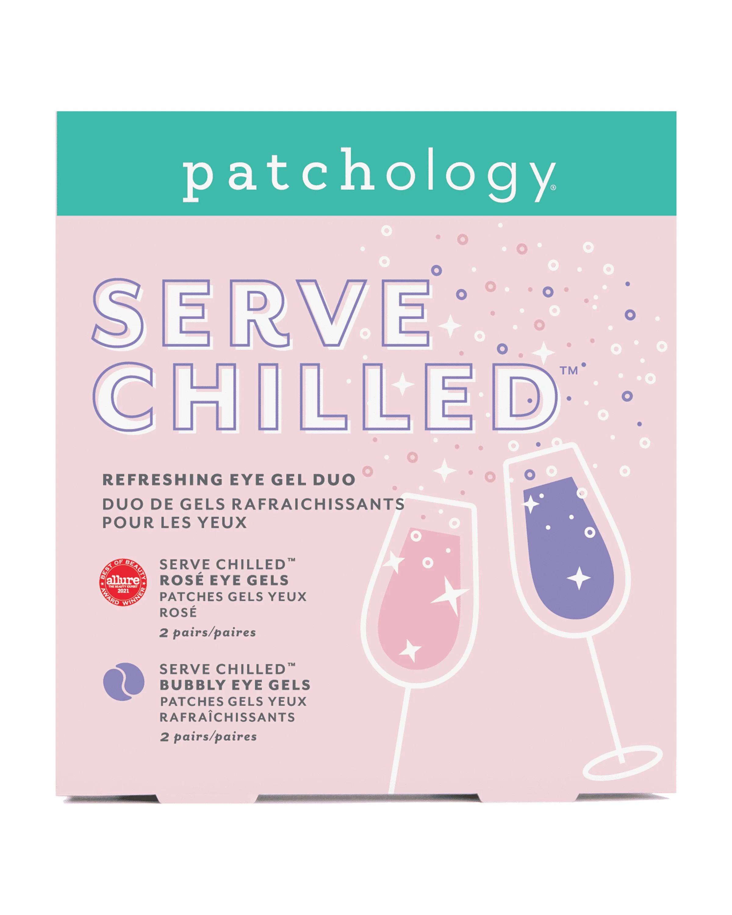 Patchology Serve Chilled Rosé and Bubbly Eye Gel Duo for Hydrating and Brightening | Walmart (US)