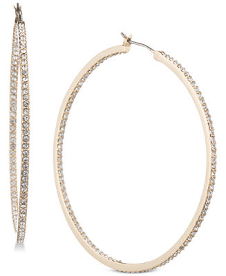 Pavé 2" Medium Hoop Earrings | Macys (US)