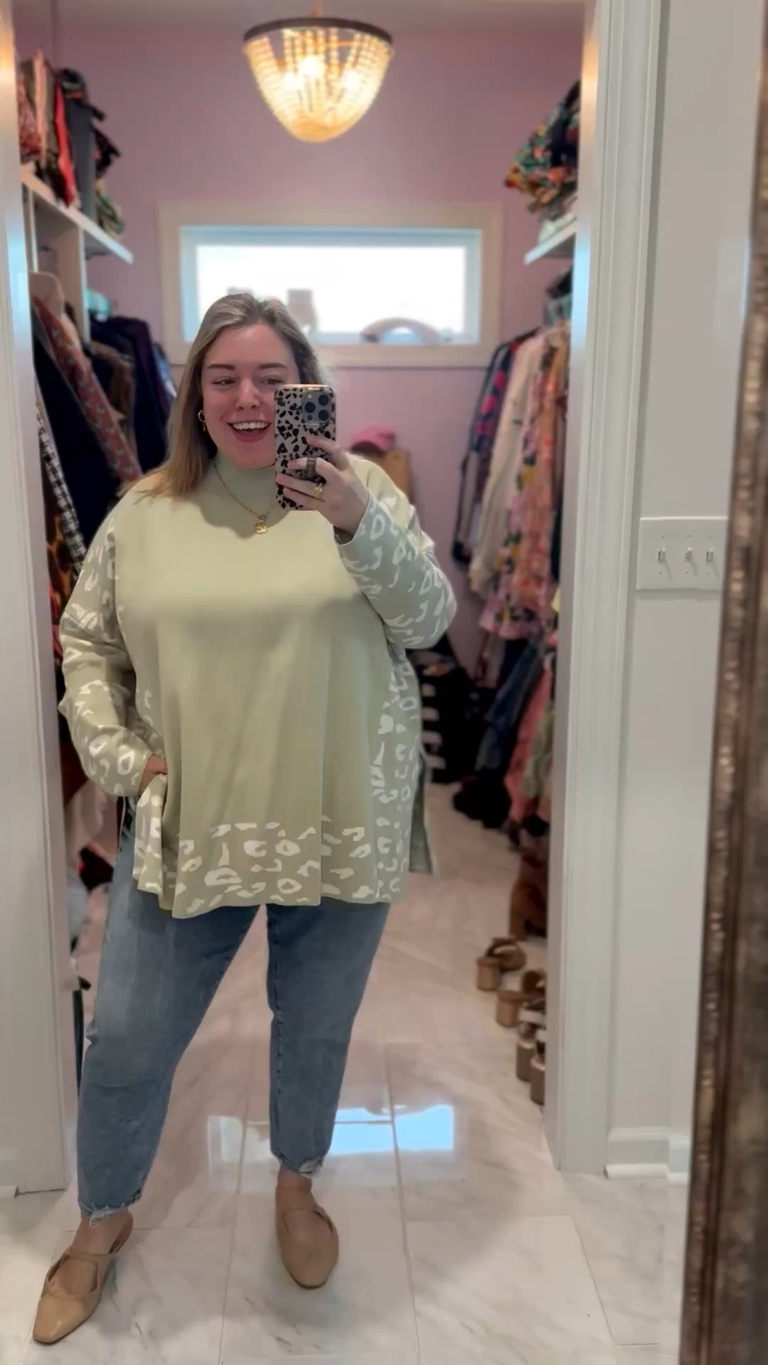 Happy St. Patty’s Day!! Pulled out this pretty sage green sweater from Chic Soul to wear today. You can save with code OLIVIA320. My jeans are older from Abercrombie but I’ll link similar styles for you. Love their denim 👏🏼 

#LTKPlusSize #LTKootd