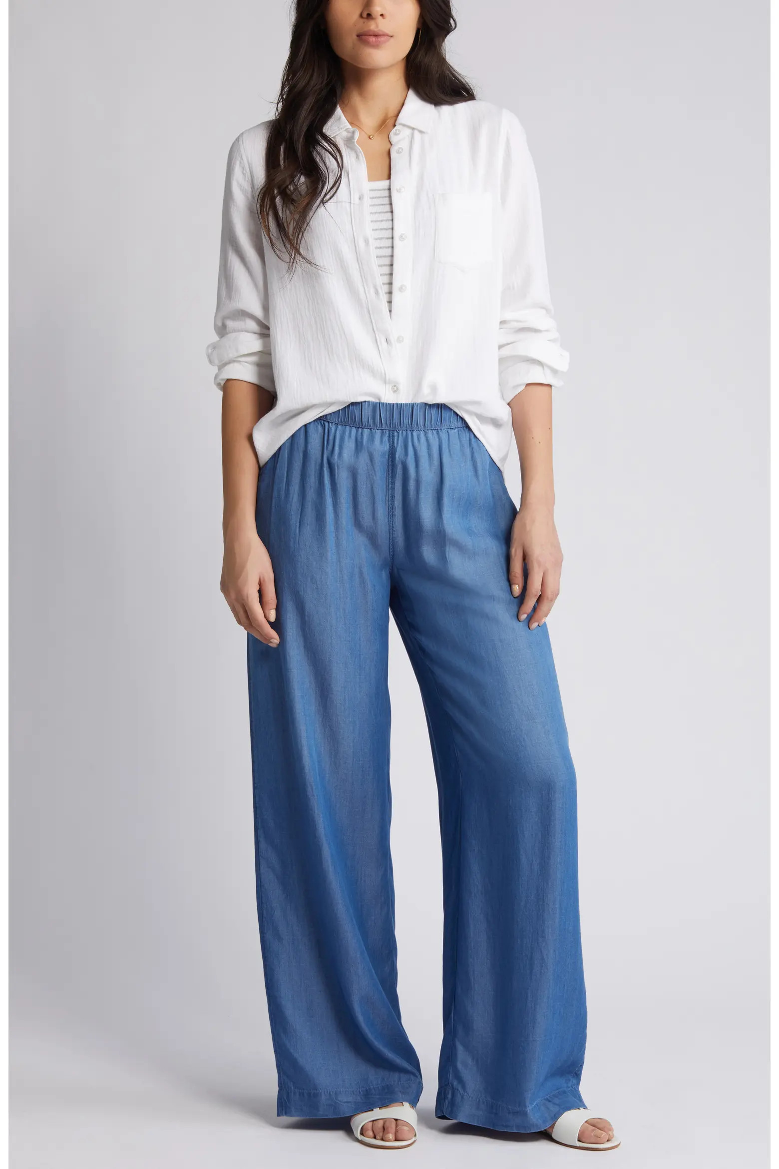 Casual Gauze Button-Up Shirt (Women) | Nordstrom | Nordstrom