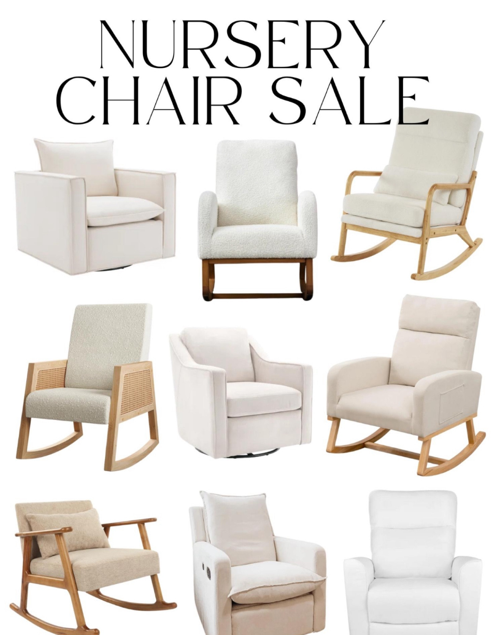 Nursery chairs on sale!! 

Must have ricking chair for the nursery! 

#LTKFindsUnder100 #LTKBaby #LTKSaleAlert