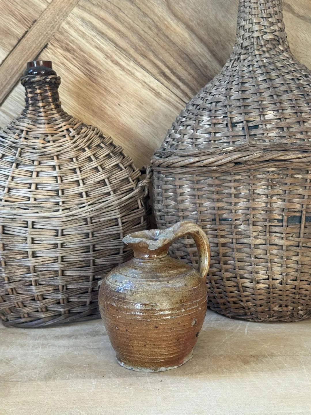 Vintage French Stoneware Jug | Terracotta Pottery Pitcher, Wabi Sabi Vase - Etsy | Etsy (US)