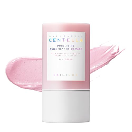 SKIN1004 Poremizing Quick Clay Stick Mask, Face Mask Skincare for Pore Minimizing, Facial Clay Mask with Centella, Pore Minimizer for Sebum Control, Pink Mud Mask, Korean Skin Care, 0.95 oz / 27g | Amazon (US)
