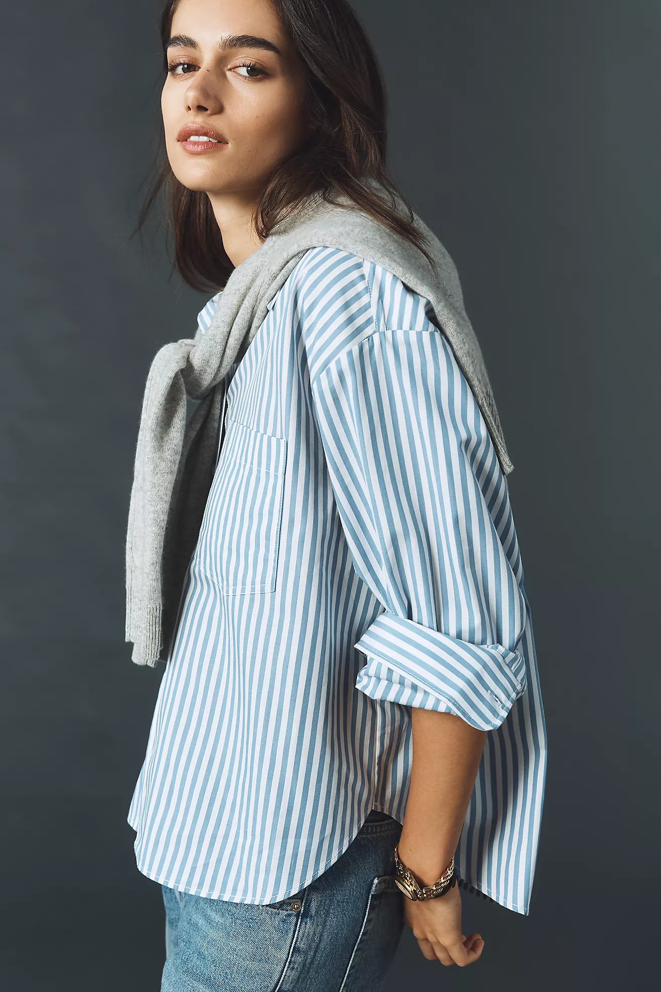 The Shrunken Bennet Buttondown Shirt by Maeve | Anthropologie (US)