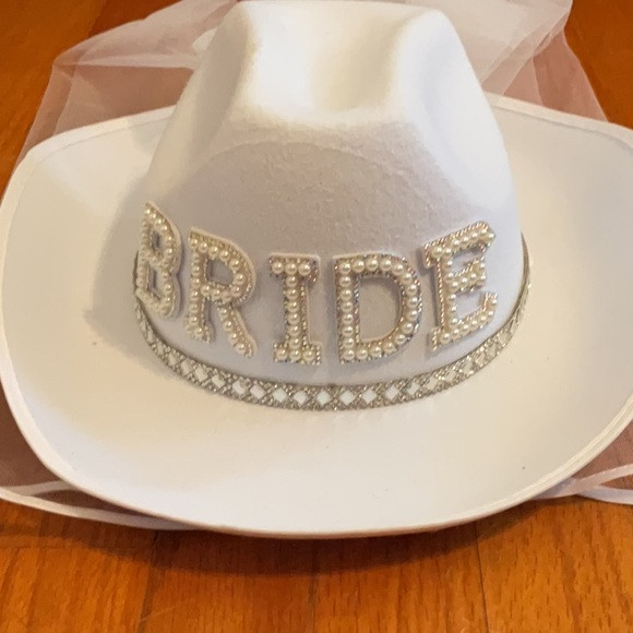 Bride Cowboy Hat w/Veil | Poshmark