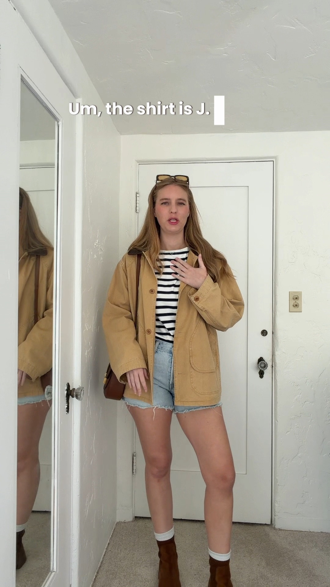 Shorts and a barn jacket on a sunny day in the midst of January! 

#LTKVideo