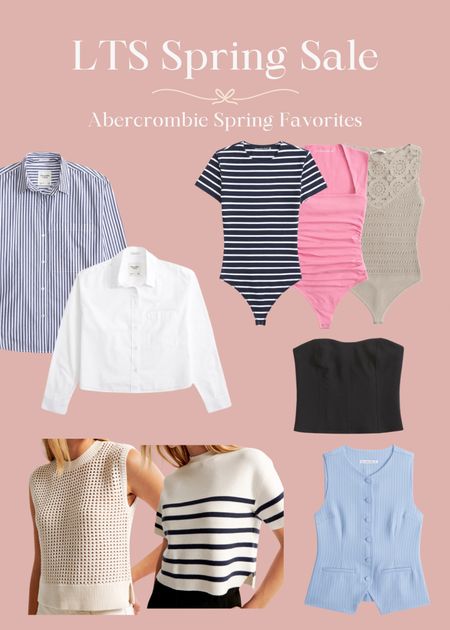 LtK Spring sale starts tomorrow. Abercrombie is 20% off and these are in my cart as spring too must haves. All can be worn to work or weekend wear! Absolutely staple pieces  

#LTKSeasonal #LTKSpringSale #LTKsalealert