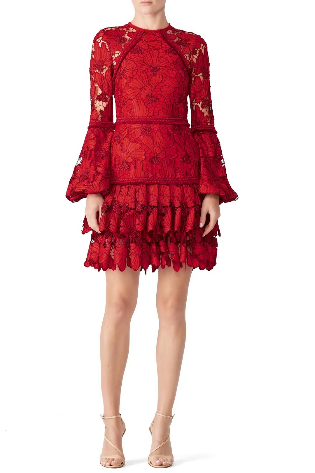 Alexis Red Lace Fransisca Dress | Rent The Runway