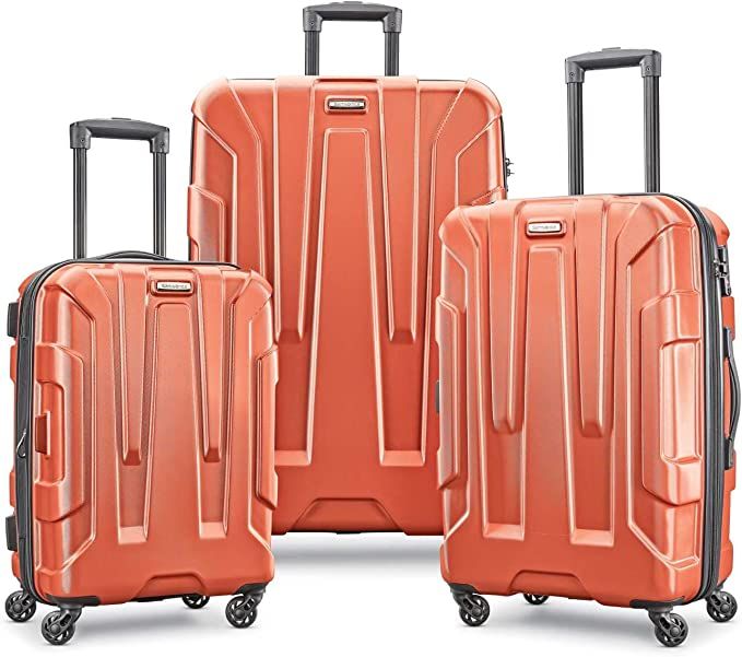 Samsonite Centric Hardside Expandable Luggage with Spinner Wheels, Burnt Orange, 3-Piece Set (20/... | Amazon (US)