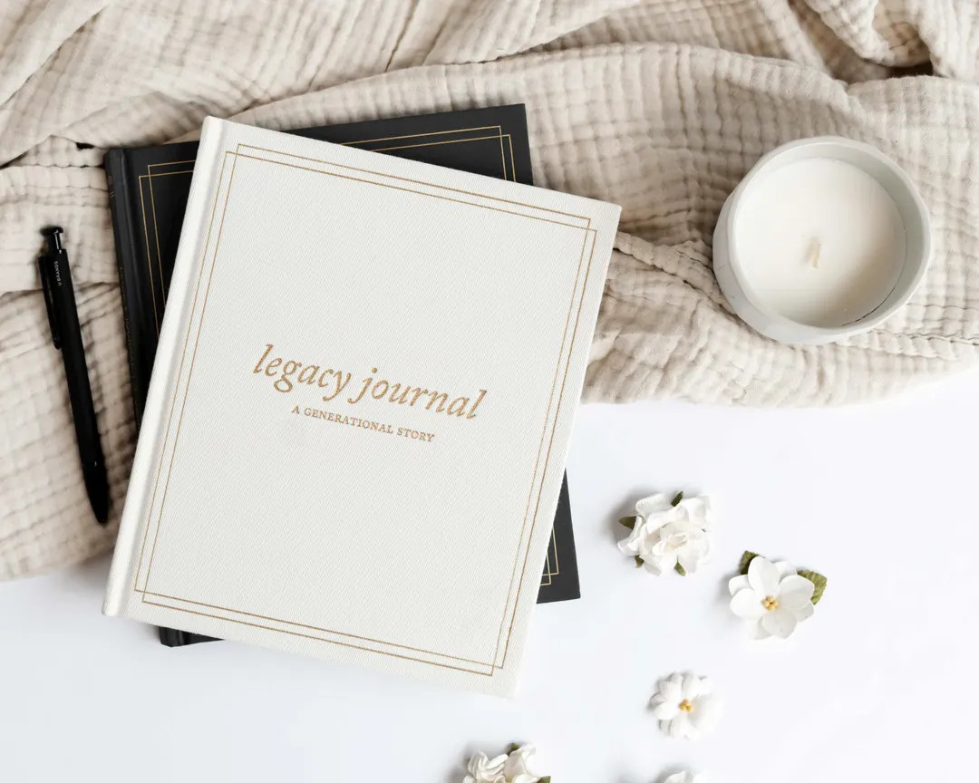 Legacy Journal: Guided Prompts, Family Tree, Linen Hardcover - Etsy | Etsy (US)
