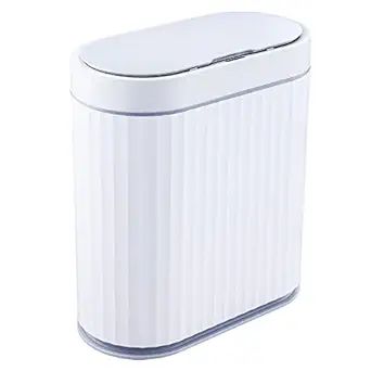 ELPHECO Bathroom Trash Can - 2.5 Gallon Waterproof Sensor Trash Can, 10 Liter Motion Sensor Trash... | Amazon (US)