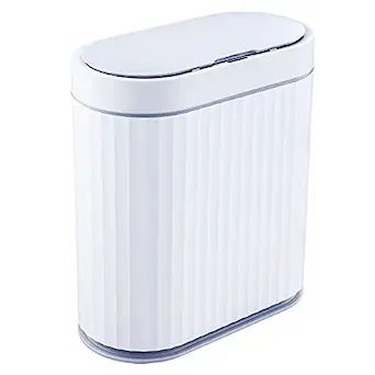 ELPHECO Bathroom Trash Can - 2.5 Gallon Waterproof Sensor Trash Can, 10 Liter Motion Sensor Trash... | Amazon (US)