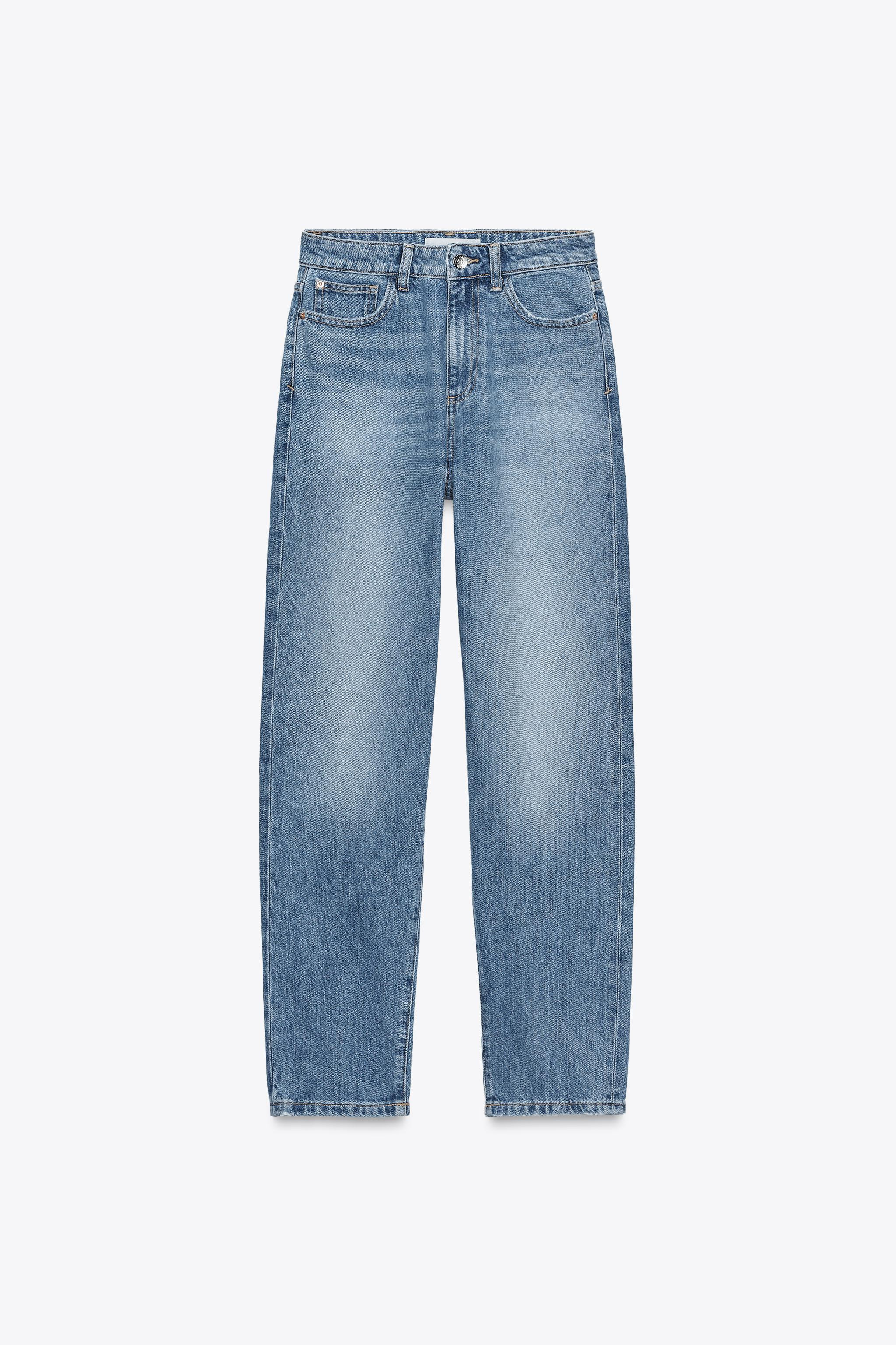 Z.05 RIGID HIGH-WAIST MOM JEANS | Zara UK