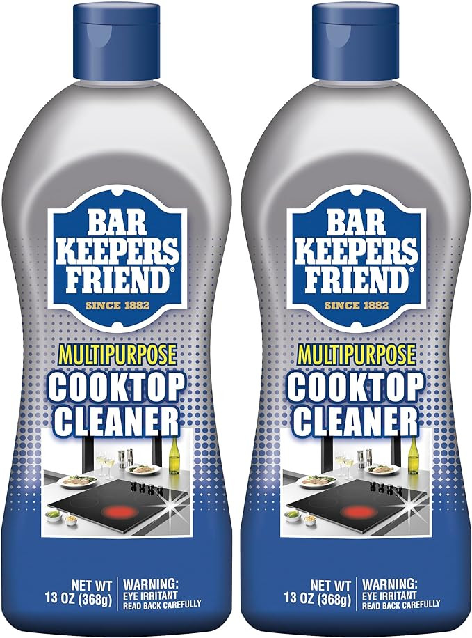 Bar Keepers Friend Cooktop Cleaner (2 x13 oz) Multipurpose Liquid Stovetop Cleanser - Safe for Us... | Amazon (US)