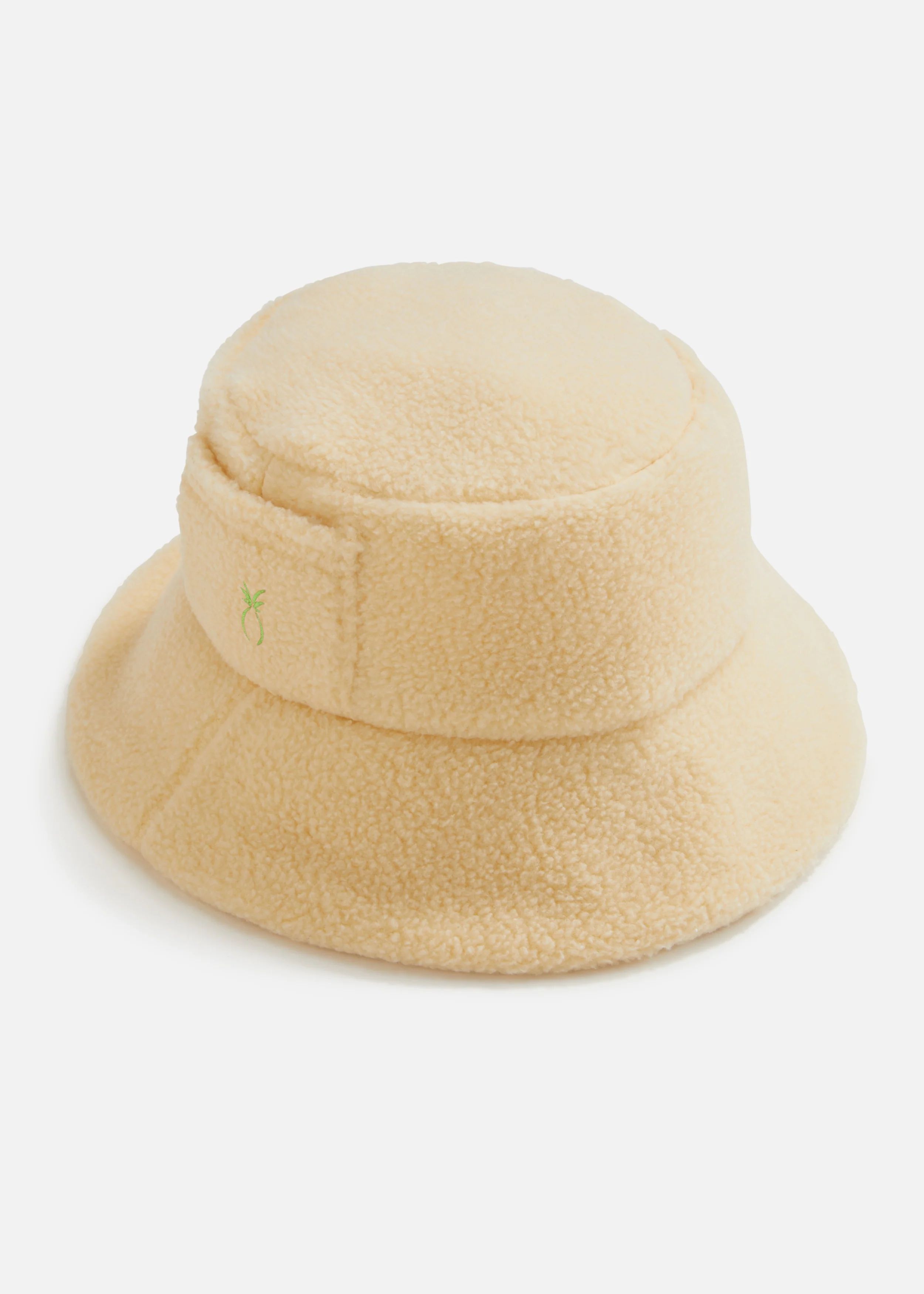 Blindbrook Bucket Hat in Sherpa Fleece (Buttercream) | Dudley Stephens