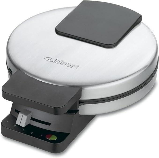 Cuisinart Waffle Maker, 1250W Round Classic Waffle Iron, 5-Setting Adjustable Browning Control, W... | Amazon (US)