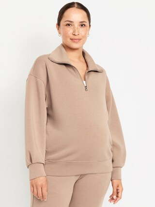 Maternity Bounce Fleece Half-Zip Pullover | Old Navy (US)