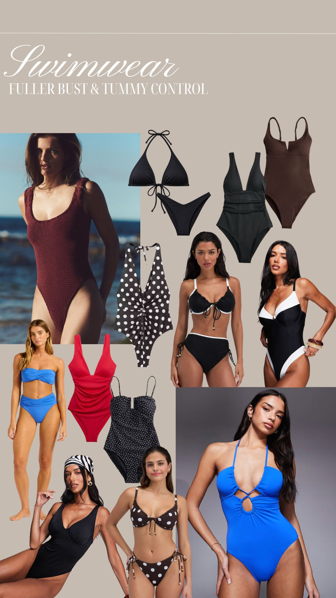 Swimwear for Fuller Bust & Tummy Control  🌴 

Swimwear, Supportive Swimsuits, One Piece Swimsuits, Bikini Set, Polka Dot Swimwear, Blue Swimsuit, Black And White Swimwear, Brown Swimsuit, Holiday Swimwear Edit 

 #LTKireland #LTKeurope #LTKtravel