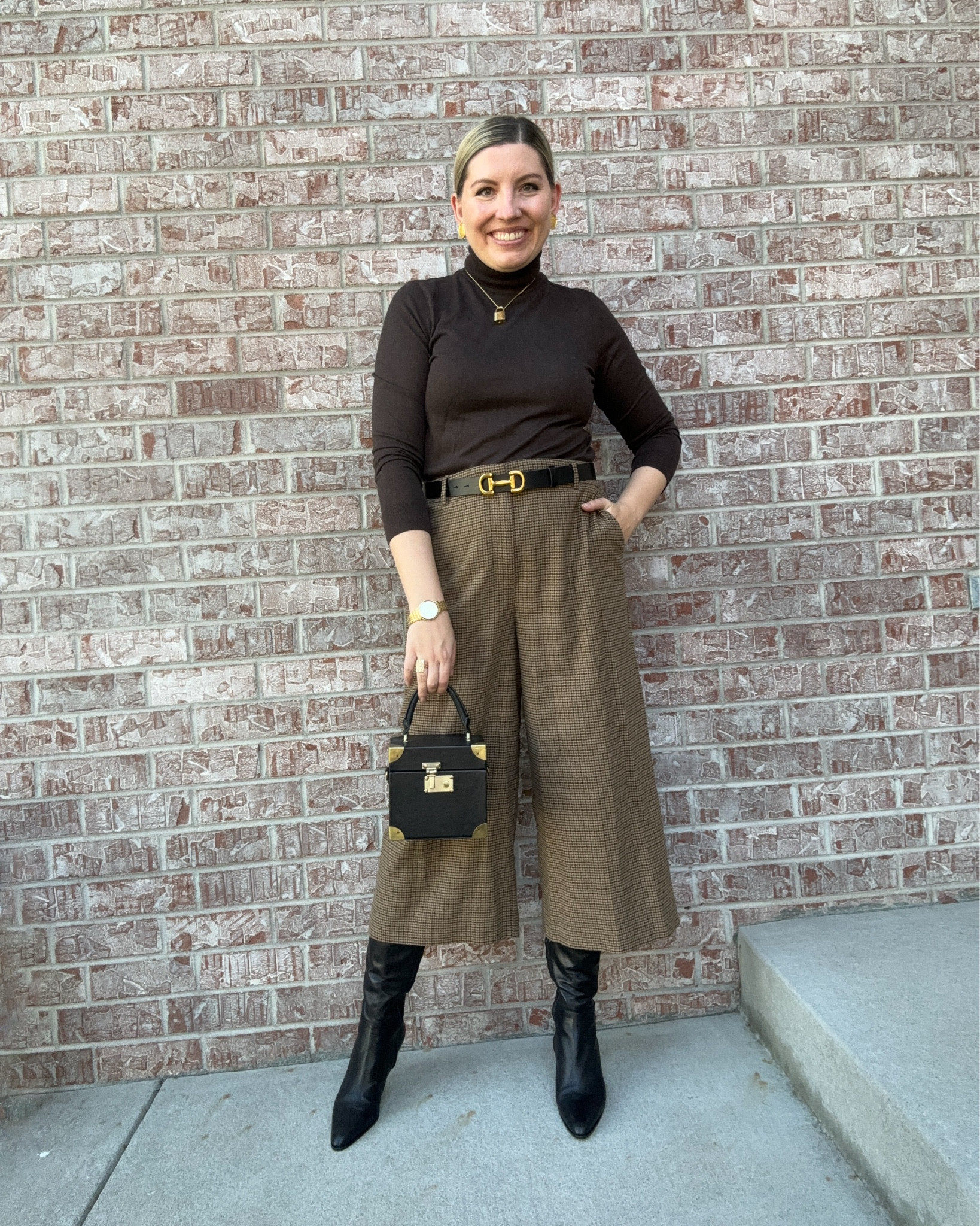 Look 7 - Heritage Hall 🐎 
A curated capsule series

No shade to anyone chasing quota bags - but for me, they’re just not the vibe. There are so many beautiful bags out there you can simply walk in and buy with your cash money (and so many that feel more interesting). And you know that your girl loves an interesting bag. To each their own!

That said, I’m not anti-Hermès- case in point, these boots. I found them secondhand and they are phenomenal. The craftsmanship, the timeless design, the way they’ve held up - 100% would recommend. Hermès footwear is one of those categories that really can be worth the search for pre-loved; you get enduring quality and a true investment piece without the games. 

Each of my capsules is a curated two-week wardrobe built around a mood or theme. Heritage Hall blends classic prep with a touch of whimsy - polished, nostalgic, and perfect for cozy fall days.

Boots - Hermes 
Turtleneck - Lauren Ralph Lauren
Pants - Boden
Bag - Dillards (secondhand linked)
Necklace - Louis Vuitton lock on chain
Belt - Boden (linked)
Earrings - vintage Givenchy (linked)
Ring - Rocksboxx

#LTKShoeCrush #LTKStyleTip #LTKSeasonal