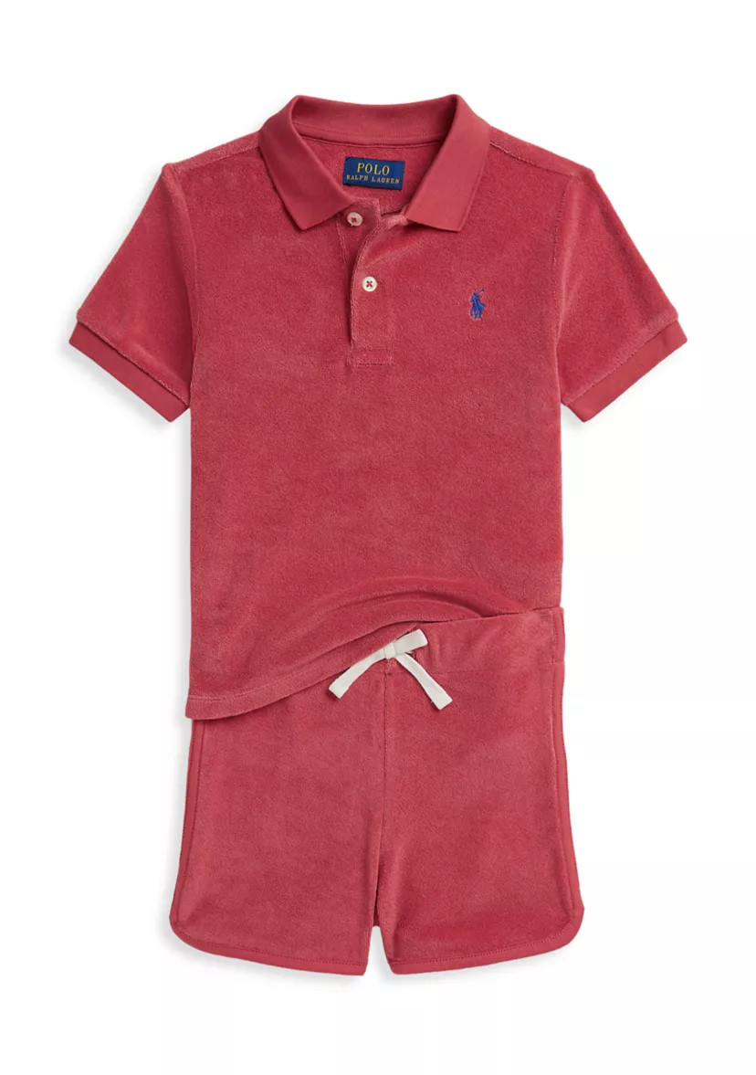 Boys 2-7 Terry Polo Shirt & Shorts Set | Belk