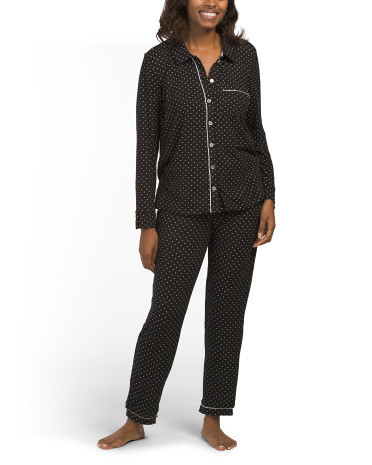 Notch Collar Pajama Set | TJ Maxx