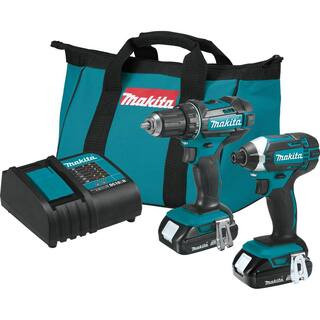 Makita 18V LXT Lithium-Ion Cordless Compact 2-Piece Combo Kit (Driver-Drill/Impact Driver) CT225S... | The Home Depot