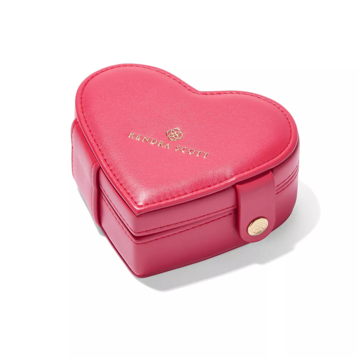 Kendra Scott Heart Travel Storage Box Case - Dark Pink | Target