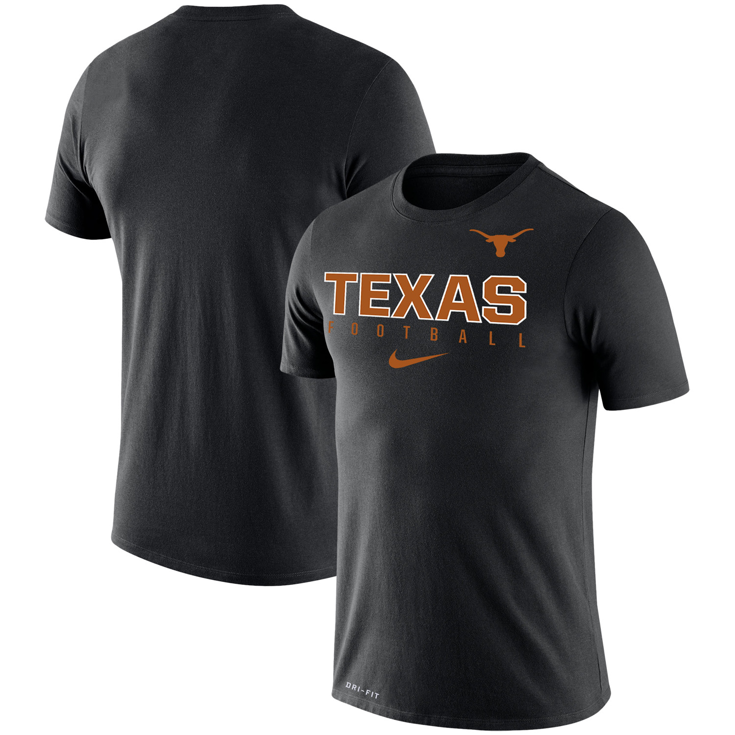 Texas Longhorns Nike Football Practice Legend Performance T-Shirt - Black | Fanatics
