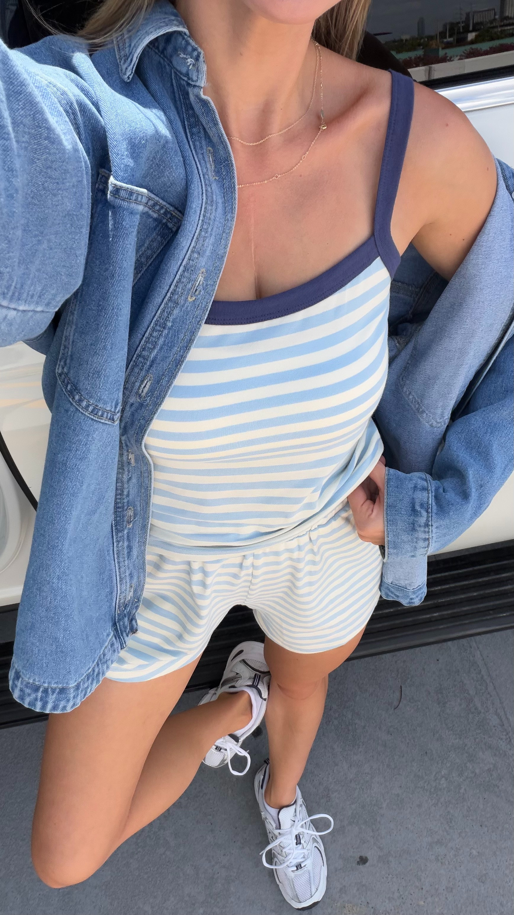 Summer outfit for a day with the girls! S in set, M in denim shirt!
 

 