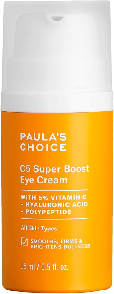 Paula's Choice C5 Super Boost Eye Cream for Dark Circles, Puffy Eyes, Fine Lines & Crow’s Feet,... | Amazon (US)