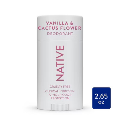 Native Solid Deodorant for Women & Men - Vanilla & Cactus Flower - 2.65oz | Target