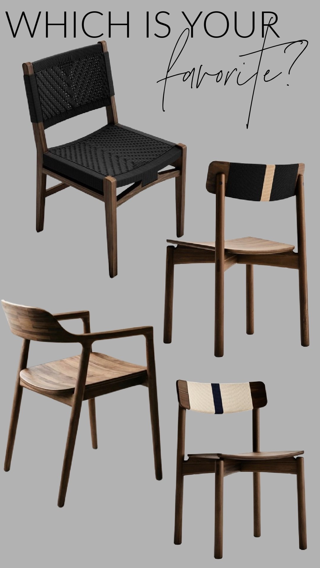 Which one is your favorite? 🤍
Neutral, modern dining chairs that give a high-end look for less.

Tap to shop.

#LTKHome #LTKSaleAlert