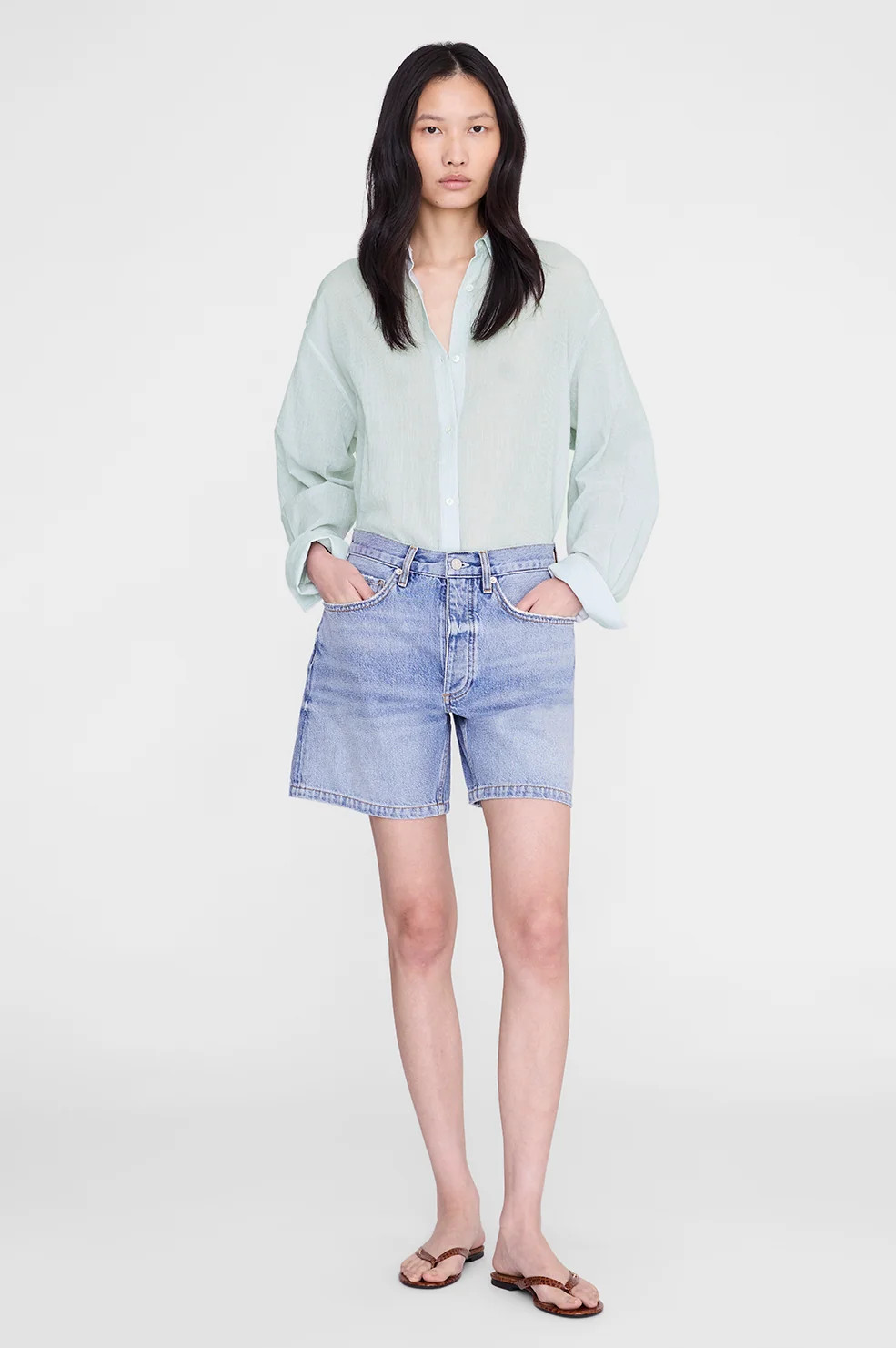 Delaney Short - Arbor Blue | Anine Bing