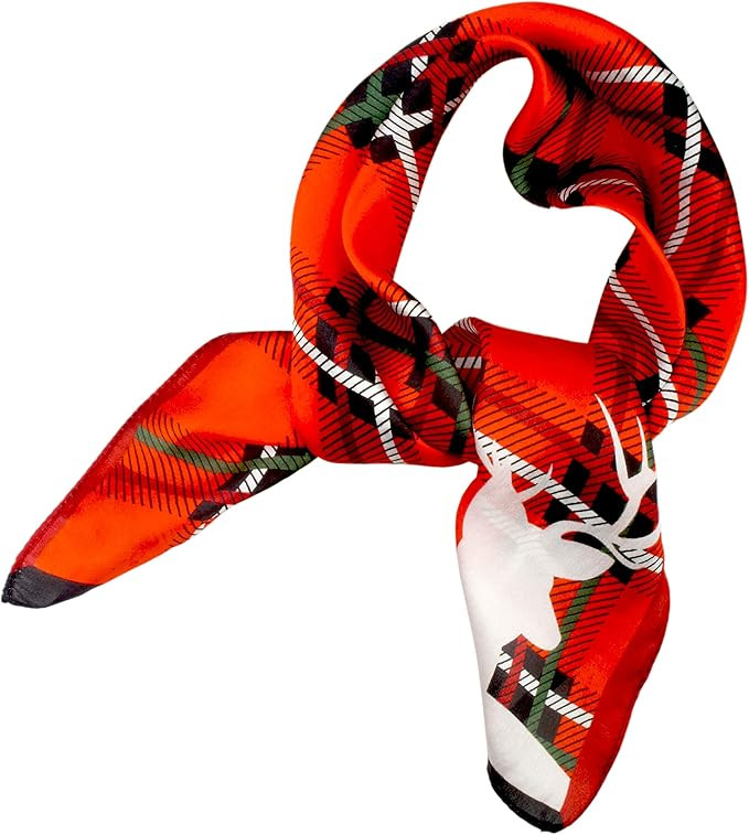 VIVIAN & VINCENT Pure Mulberry Silk Scarf for women Square Neck Scarfs 21" x 21" Lightweight Neck... | Amazon (US)