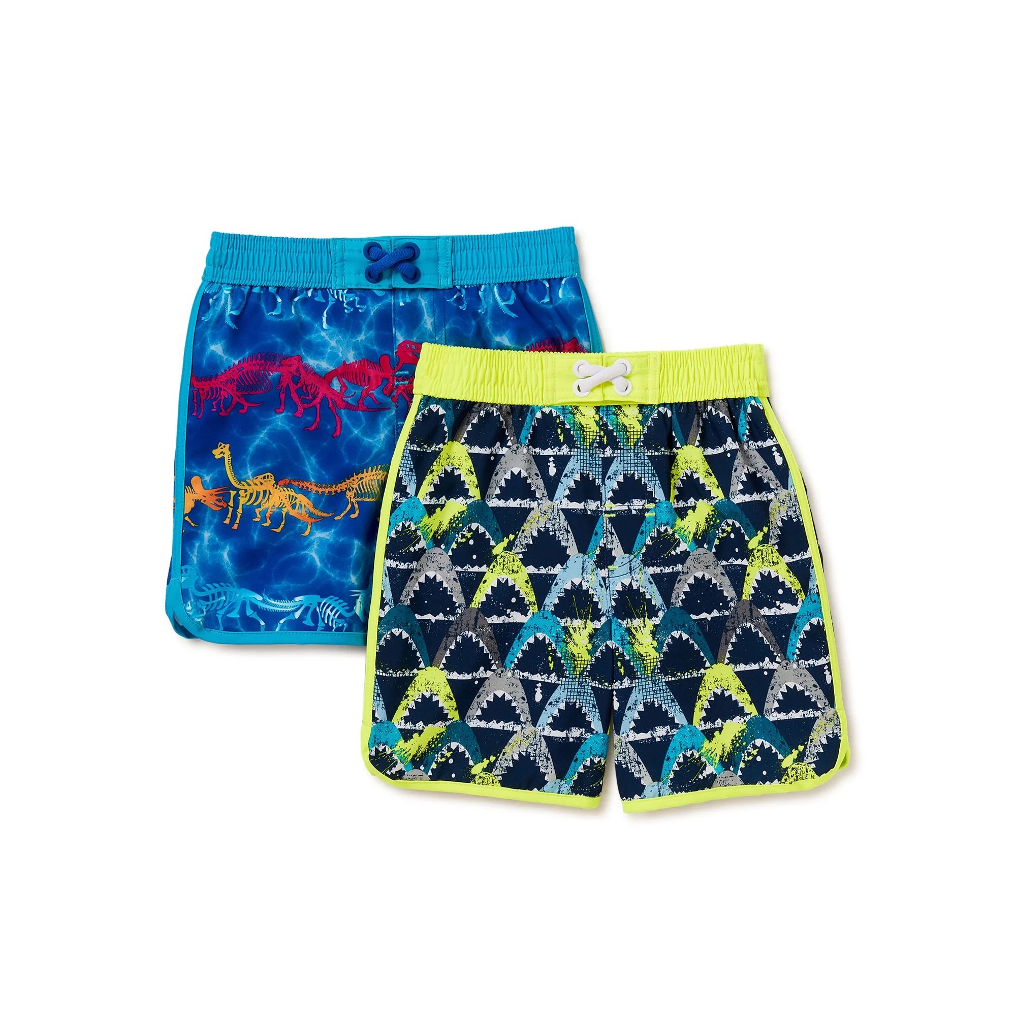 Wonder Nation Baby and Toddler Boys Swim Trunks, 2-Pack, UPF 50+ | Walmart (US)