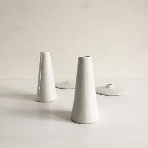 Ceramic Candle Holder / Tapered Candle Holder / Tall Dinner | Etsy | Etsy (US)