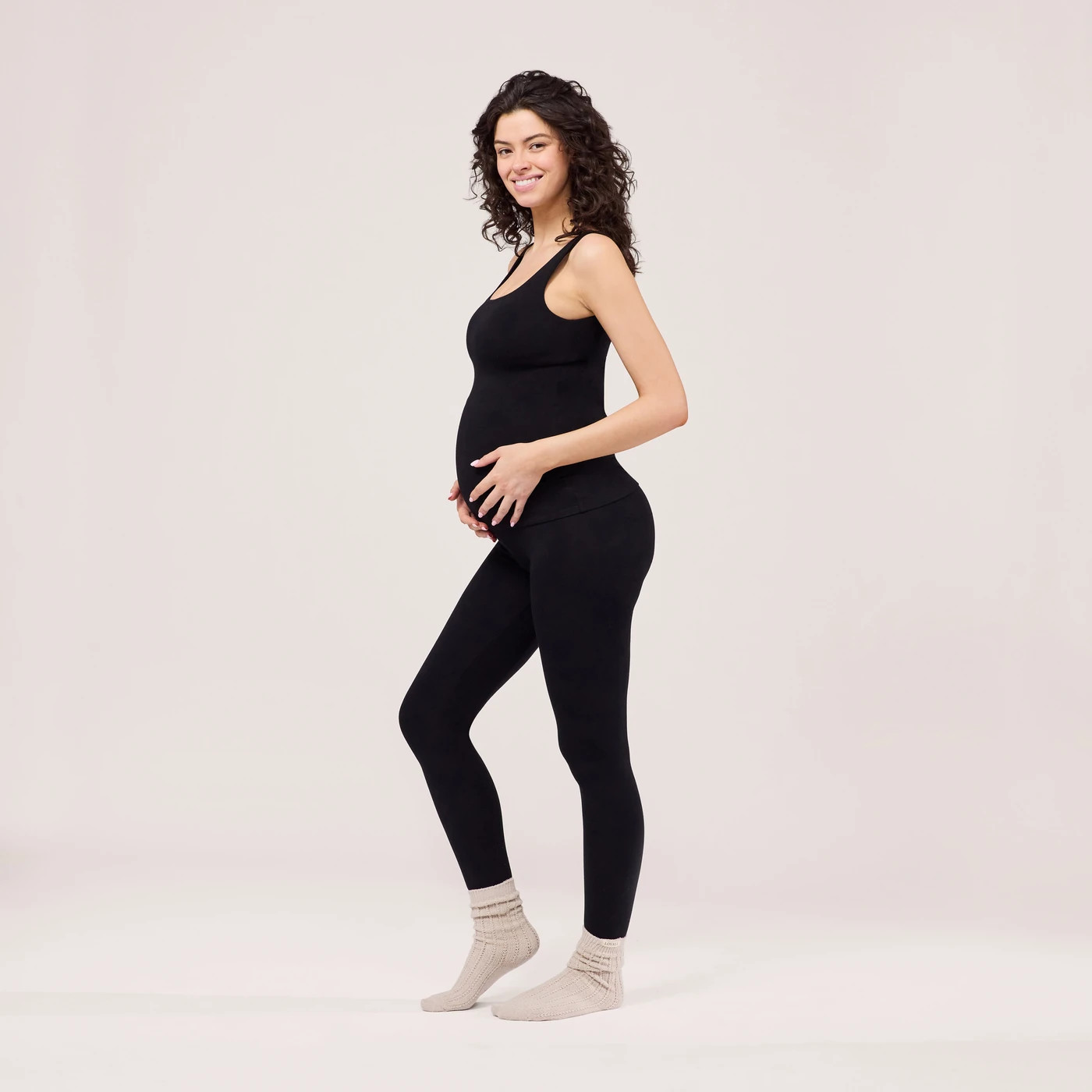 Allt\u00e4gliche Leichte Umstandsleggings - Schwarze | LOVALL