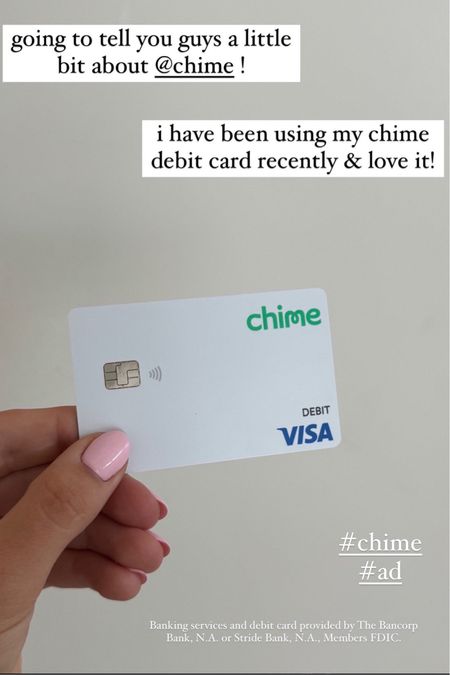 I love my @Chime Visa® Debit Card!! It is so easy to set up and there are no monthly fees or minimum balance fees. You can sign up at chime.com or click on this post! #chime #ad