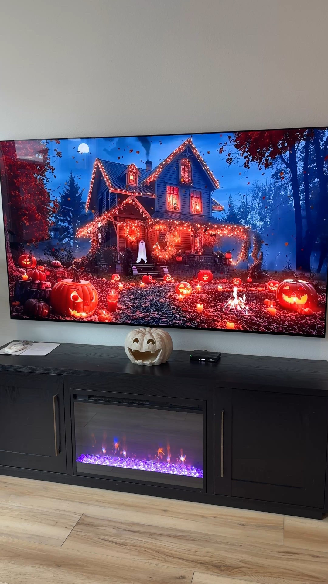Wayfair faux fireplace console is really helping with the spooky fall vibes 

#LTKHome #LTKSeasonal #LTKHalloween