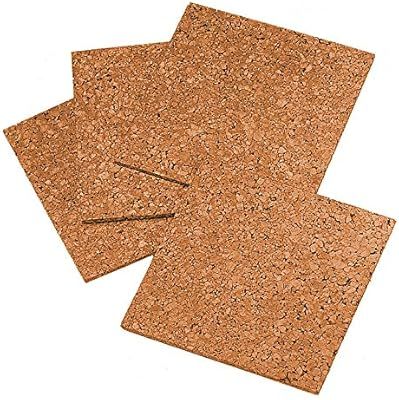 Quartet Cork Tiles, Cork Board, 12" x 12", Corkboard, Wall Bulletin Boards, Natural, 4 Pack (102) | Amazon (US)