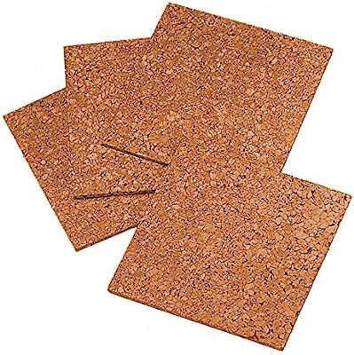 Quartet Cork Tiles, Cork Board, 12" x 12", Corkboard, Wall Bulletin Boards, Natural, 4 Pack (102) | Amazon (US)