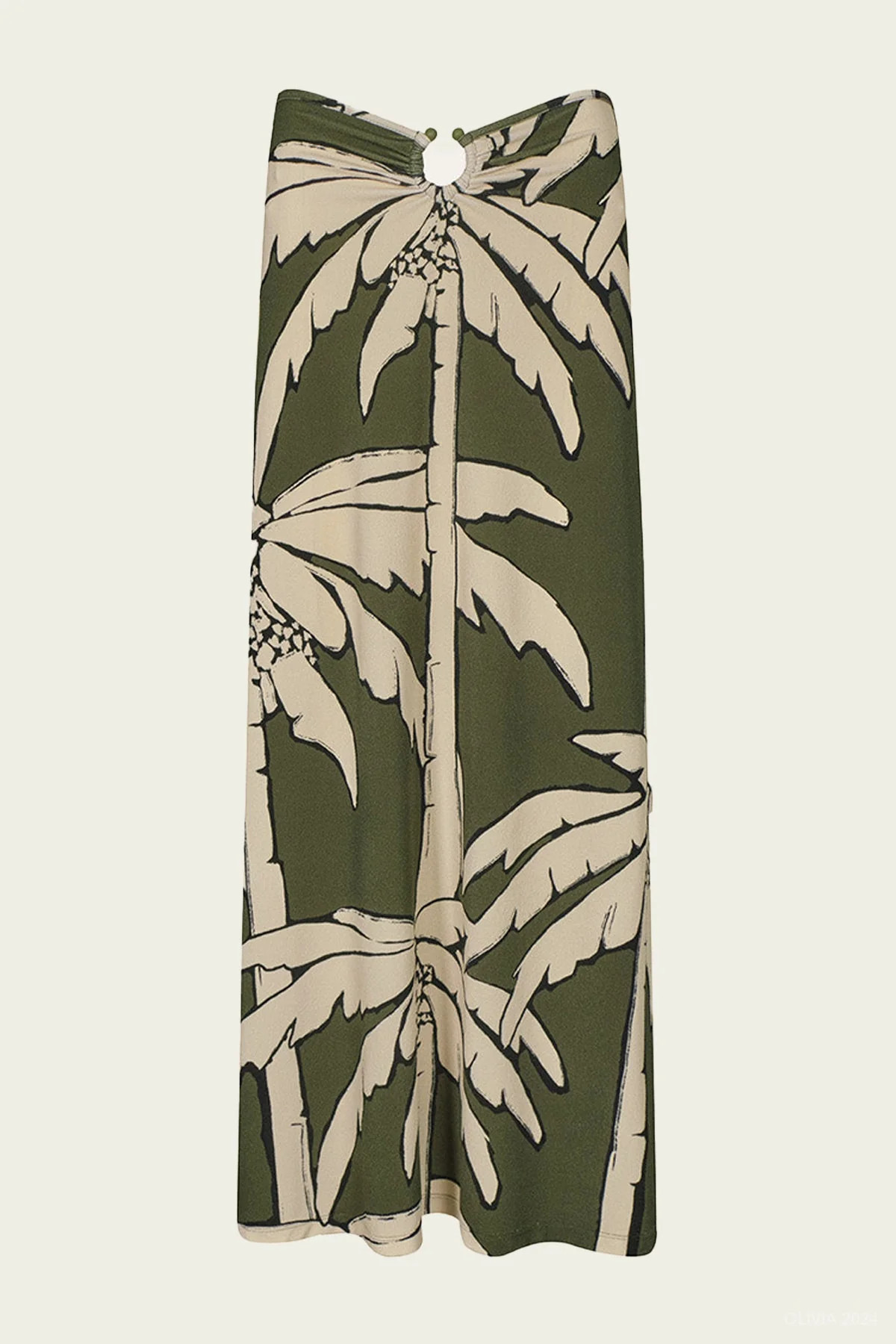 Branch Skirt in Salty Palms Green Ecru - 6 US | Shop Olivia