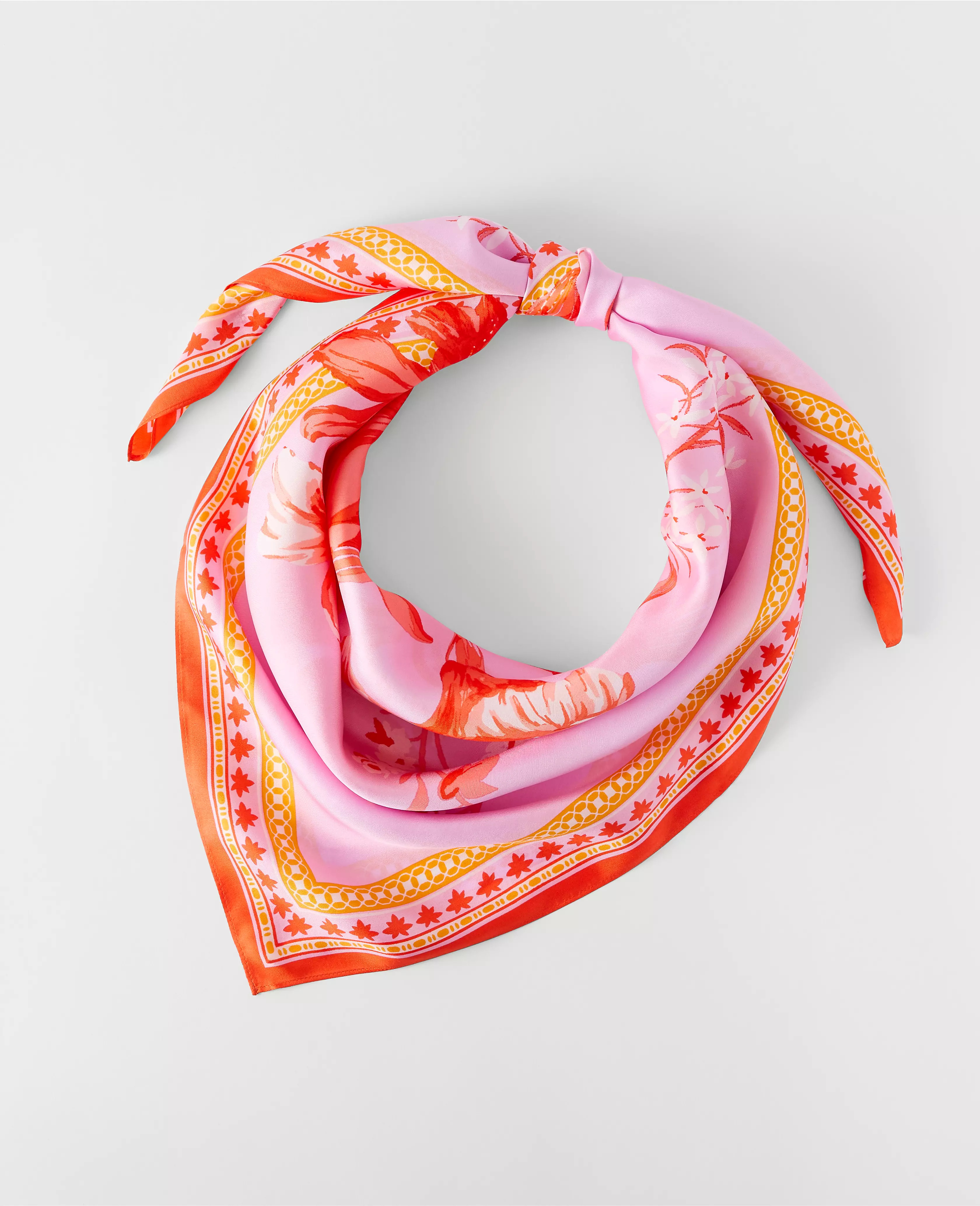 Floral Silk Scarf | Ann Taylor
