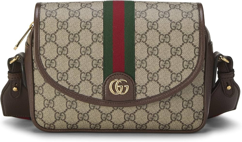 Amazon.com: Gucci, Pre-loved Brown GG Supreme Canvas Ophidia Shoulder Bag Small, Brown : Amazon L... | Amazon (US)