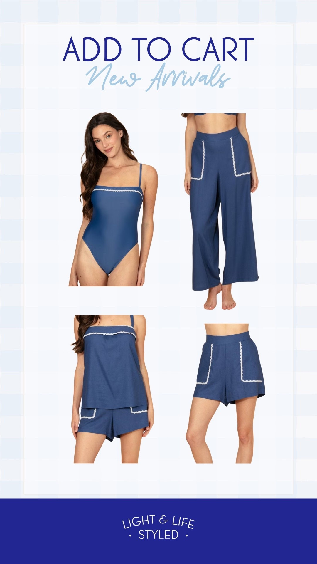 I’m wearing a size small in the swimsuit and a size extra small in the shorts and the cute top. It also has a pair of pants that match too. @Target