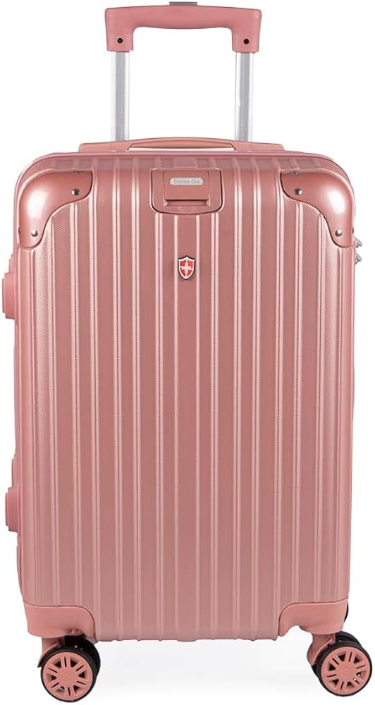 MALA DE BORDO PEQUENA PARA VIAGEM EM ABS SWISS GO SUIÇA CADEADO INTEGRADO RODAS GIRO 360º ROSÊ | Amazon (BR)